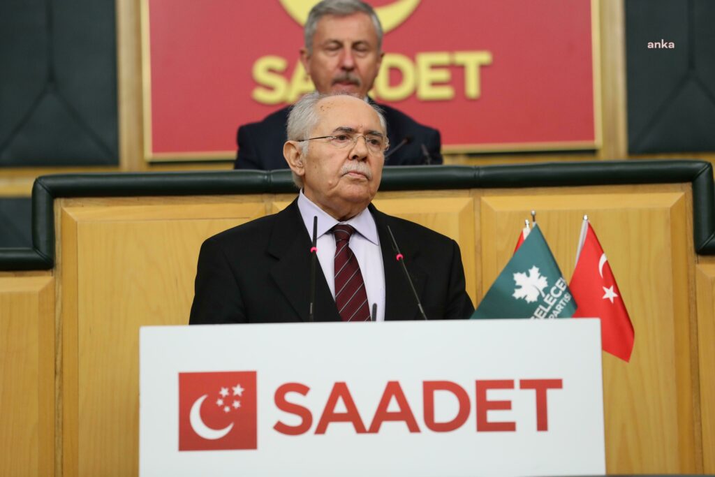 Saadet partisi genel başkan vekili sabri tekir, tbmm grup toplantısında