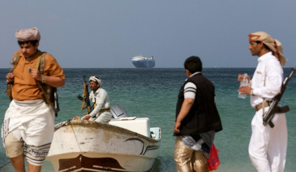 Kızıldeniz'deki i̇srail gemilerini hedef alan husiler. Fotoğraf: khaled abdullah