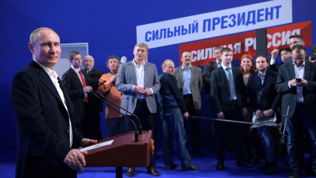 Seçim kampanyalarından bir kare. Fotoğraf: kremlin. Ru