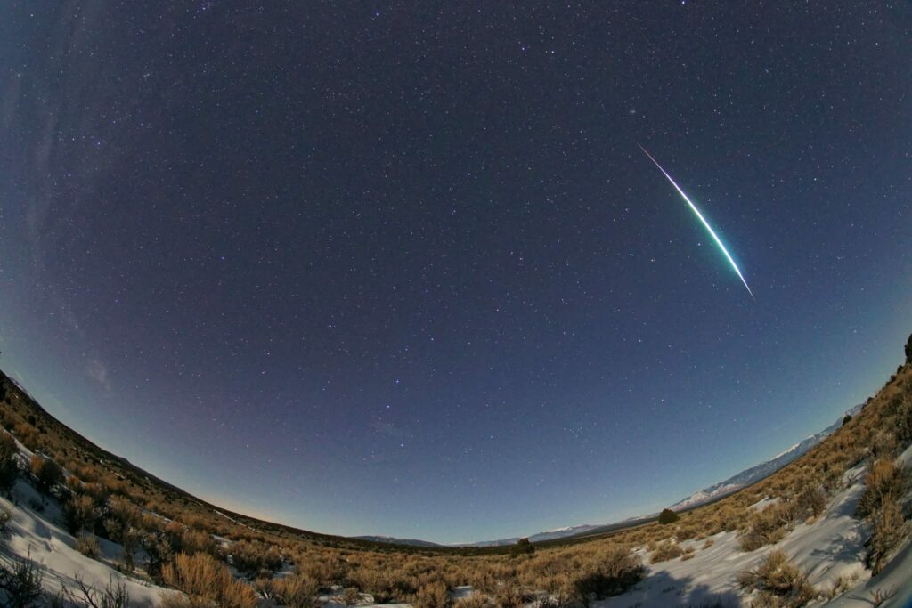 Quadrantid, 2024 yılının ilk meteor yağmuru olacak. Fotoğraf: mike lewinski