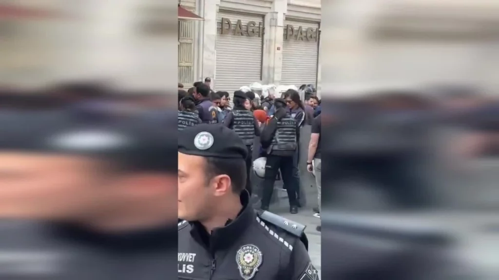 İsrail i̇le ticareti protesto eden gençlere müdahaleye tepki