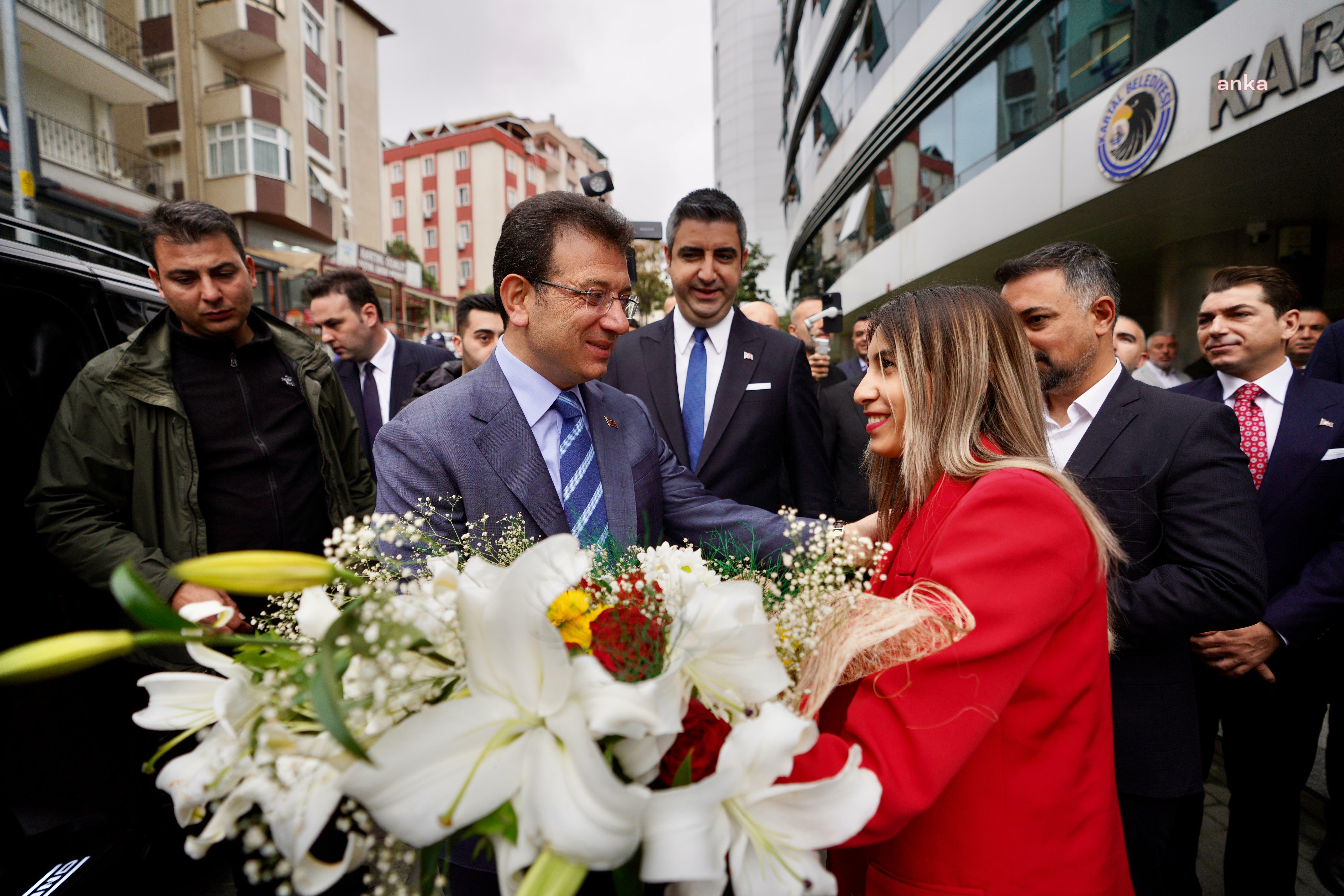 İmamoğlu, kartal belediye başkanını ziyaret etti