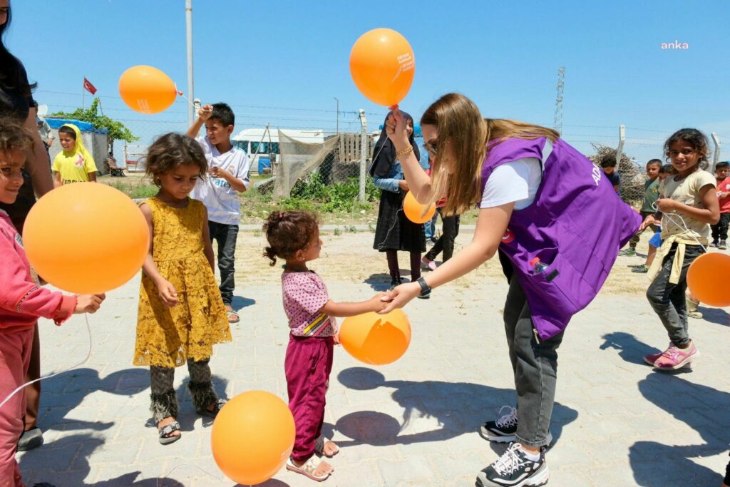 Çocuk i̇şçiliği ile mücadele günü kapsamında pek çok etkinlik düzenlendi. Fotoğraf: anka