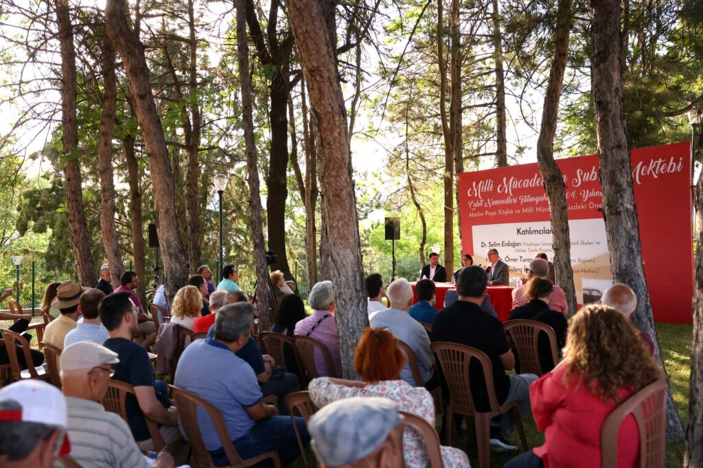 Abidin paşa köşkü'nde tarihsel panel