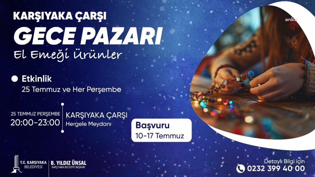 Karşıyaka çarşısı’nda ‘'gece pazarı'’ kurulacak