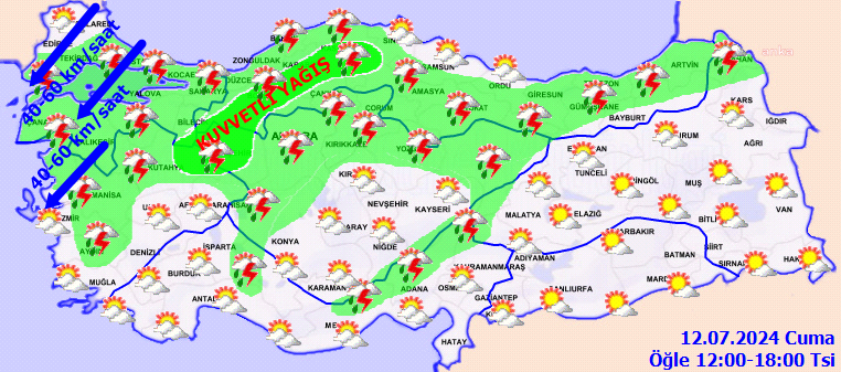 Meteoroloji'den yurt genelinde yağış uyarısı