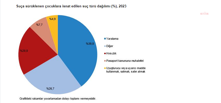 Tüi̇k: 2023 yılı suça karışan çocuk istatistikleri