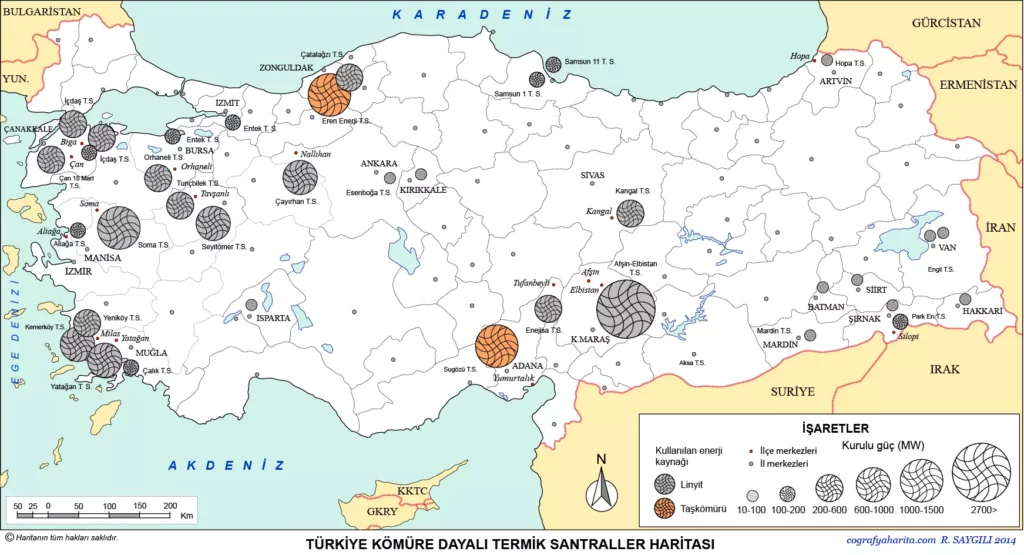 Turkiye komur santraller haritasi1