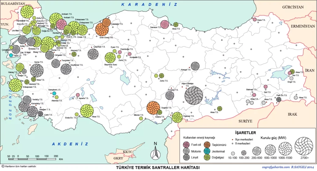 Turkiye termik santraller haritasi2