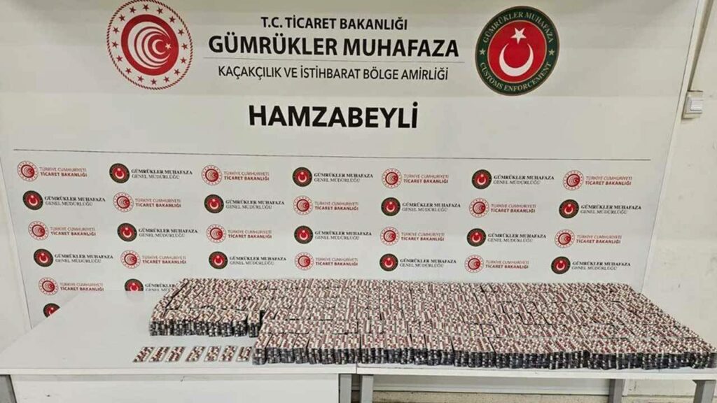 Hamzabeyli gümrük kapısı'nda 103 milyon lira değerinde uyuşturucu madde ele geçirildi