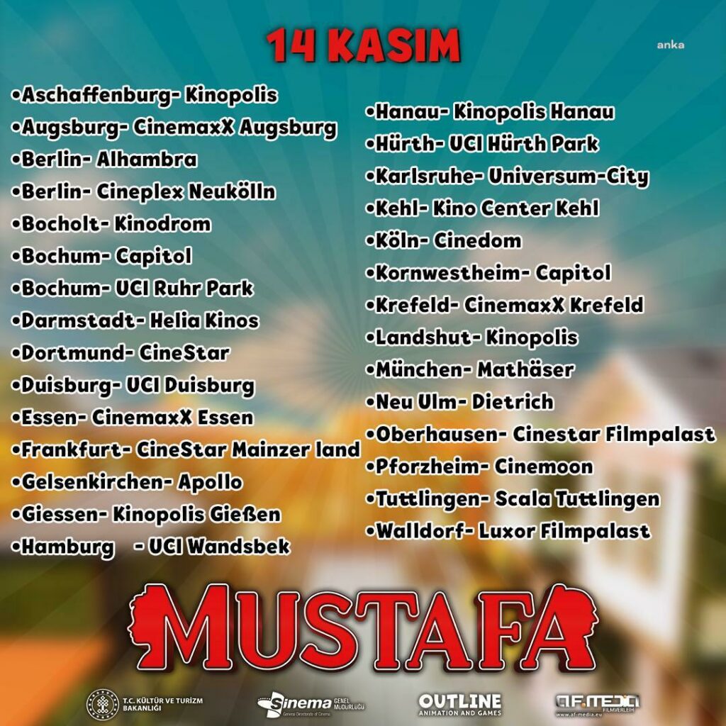 “mustafa” filmi, şimdi de avrupa yolcusu