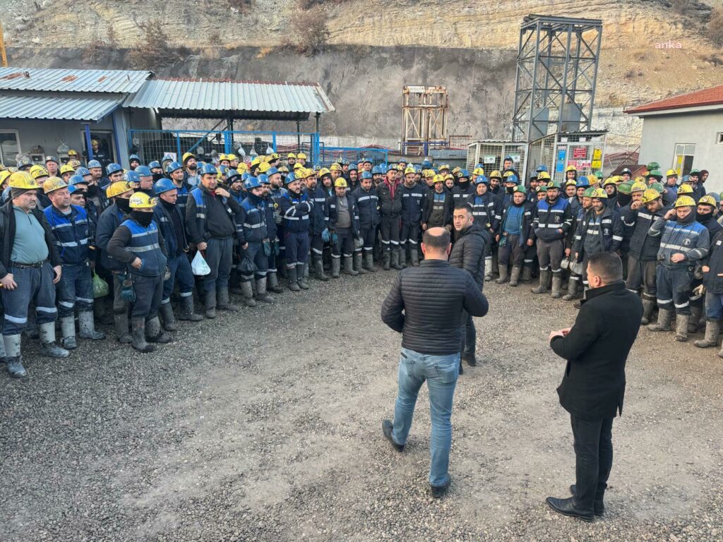 500 madenci kendilerini madene kapatarak eylem başlattı