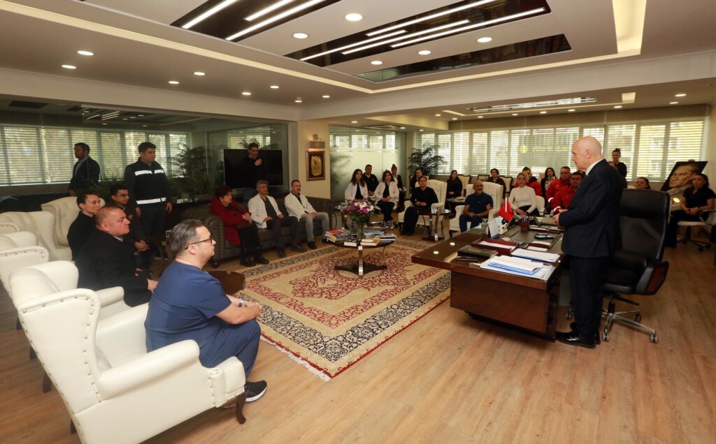 Fethi yaşar, sağlık çalışanlarını ağırladı