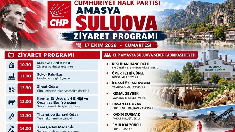 Chp Heyeti Suluova Şeker Fabrikası İçin Harekete Geçti Chp heyeti suluova şeker fabrikası i̇çin harekete geçti